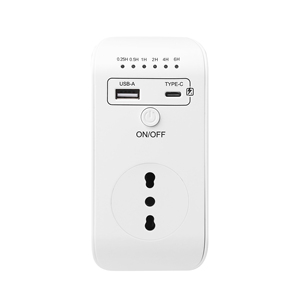 Nó cắm mới thông minh thời gian ổ cắm điều khiển tự động <span class=keywords><strong>Power</strong></span>-off lập trình đếm ngược hẹn giờ chuyển đổi với USB Type-C - Product Image 1
