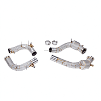 Tuyau d'échappement avant (Downpipe) pour Mercedes AMG GT63 Pro 4MATIC+ Coupé 2025 M177 4.0T en acier inoxydable 304 avec bouclier thermique – Performance optimisée