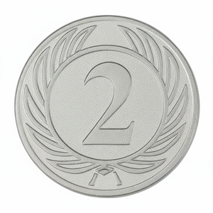 Medaglia in Argento Placcato di Secondo Grado D=25mm per Trofei, Medaglie e Targhe - Product Image 2