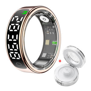 Newly Release Nordics Temperature Monitor 6-axis Accelerometer Health Tracker App Control 5 ATM Waterproof <b>Titanium</b> Smart <b>Ring</b> - Product Image 1
