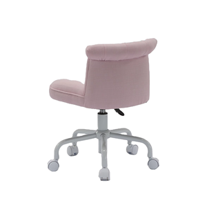Macaron Moderne Lift Bureaustoel Armloze Stof Draaistoel In Roze Thuis Bureaustoel-Silla De Oficina Voor Meisjes - Product Image 3