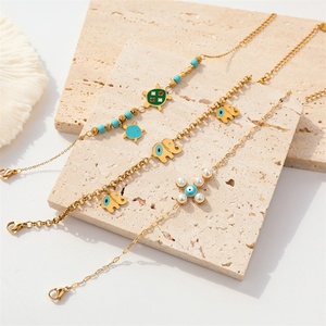 <b>Cute</b> Animal Jewelry Dainty Charms Jewelry Gold Turtle <b>Bracelets</b> for Women - Product Image 5