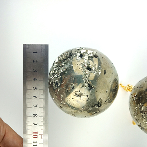 Wholesale High Quality Natural <b>Crystal</b> Quartz Rough <b>Ball</b> Iron Pyrite Cluster Spheres - Product Image 6