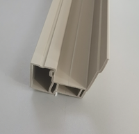 Profilé en PVC extrudé personnalisé résistant aux UV, cadre de fenêtre en UPVC pour bâtiment, design moderne, écologique et durable