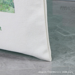 Custom Canvas <b>Tote</b> <b>Bag</b> White Printed Logo Advertising Promotional Use - Product Image 3