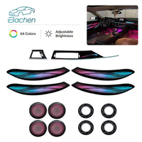Éclairage d'ambiance pour voiture BMW F30 Série 3 3GT Série 4 F34 F36, garniture de porte LED multicolore, couvercle flottant, accessoires intérieurs