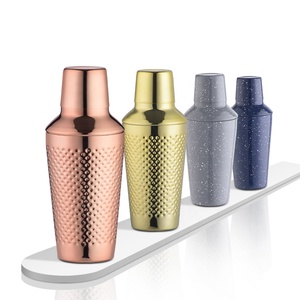 OUYADA उच्च गुणवत्ता थोक अनुकूलित 750ml नीले संगमरमर स्टेनलेस स्टील कॉकटेल प्रकार के बरतन बारटेंडर सोने - Product Image 1