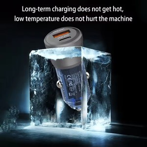Nouvel adaptateur de <span class=keywords><strong>chargeur</strong></span> de voiture transparent PD18W QC3.0 30W à charge rapide, allume-cigare 48W Type C - Product Image 5