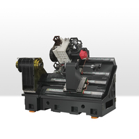 Tour CNC TCK56-500 haute précision à banc incliné, robuste, avec grande portée de coupe et contre-porte fiable