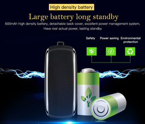חדש מיני נייד טלפון X8 0.66 "2G GSM סמארטפון Telefone כפולה ה-SIM אלחוטי BT חייגן הקלטת אצבע גודל קטן נייד - Product Image 6