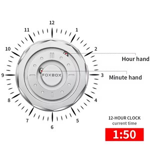<span class=keywords><strong>Reloj</strong></span> de Lujo FOXBOX 2025 para Hombre, <span class=keywords><strong>Reloj</strong></span> de Pulsera de Cuarzo con Cuentas Deslizantes Creativas, <span class=keywords><strong>Reloj</strong></span> de Acero a Prueba de Agua, <span class=keywords><strong>Reloj</strong></span> de Moda para Hombre, <span class=keywords><strong>Reloj</strong></span> Hombre 0091 - Product Image 6