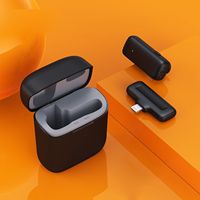 Microphone Lavalier Sans Fil 1-vers-2 |   EZON LM-02 Microphone à pince anti-bruit, portée 30-50m, autonomie 6-8h, pour streaming en direct et vlogging