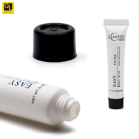 Petits tubes en plastique cosmétiques de dosage de 19mm emballage de tuyau vide pour Gel de pommade pour les échantillons de nettoyant pour le visage de lotion d'essence
