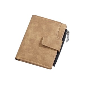 Matte PU Leather Multi <b>Card</b> Slot Snap Button Korean Fashion Short Zipper Coin Purse Ladies <b>Card</b> <b>Holder</b> Women <b>Wallet</b> Wholesale - Product Image 4