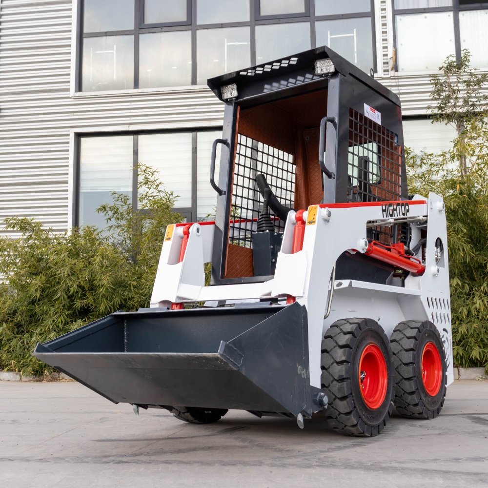 Hot Sale China Diesel Mini Skid Steer Wheel Loader Earth-Moving Machinery Skid Steer Loader With Bucket