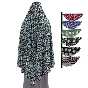 Hijab grande taille Offre Spéciale x 120 cm, surdimensionné, imprimé Floral, couleur Khimar, 12 couleurs, une dizaine, Hijab musulman, une pièce longue, vente en gros, 110