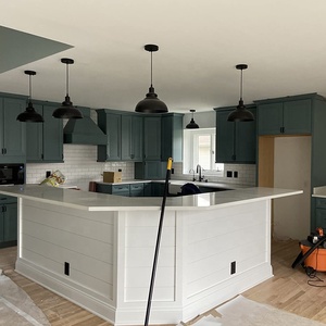 Lampu gantung LED industri pedesaan hitam, lampu gantung logam rumah pertanian pencahayaan dapur Edison perlengkapan dudukan langit-langit - Product Image 3