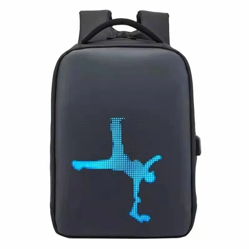 Intelligente Werbung Led-Rücksack-Lichtbildschirm wasserdichter intelligenter Rucksack Tasche Led-Anzeige Rucksack mit Led-Bildschirm