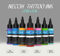 Juego de Tinta Orgánica para Tatuajes de 14 Colores, Precio de Fábrica, Marca Privada, Alta Calidad, 30 ml, Pigmento para Arte Corporal, Suministros para Tatuajes