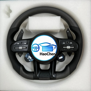 Volant de direction AMG Performance en fibre de carbone forgée compatible avec Mercedes W213 <span class=keywords><strong>E220d</strong></span> E300 W205 C260, remplacement Plug&Play - Product Image 4