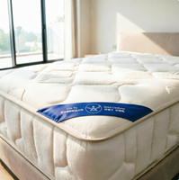 Étiquettes d'angle en satin baroque sur mesure pour matelas de luxe, broderie dorée personnalisée, étiquettes de meubles EST 1923
