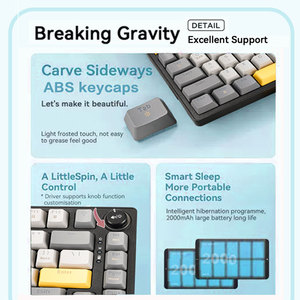 Clavier de jeu mécanique sans fil 83 touches 75 %, trois modes, échange à chaud, RGB, compact, pour joueurs - Vente Flash - Product Image 4