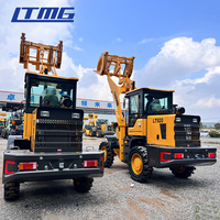 LTMG 4WD Mini Charger Shovel Loader Loader Small Articulated 2ton 2.5ton 3ton Mini Wheel Loader with Wood Grab