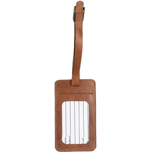 Most Selling Luxury Genuine Leather Luggage Tag with Elegant Design for Frequent Traveler and Corporate Gifts Available For Sale - Product Image 2