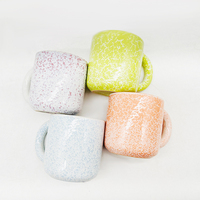 Classique réactif couleur glaçure cadeau tasse à café en céramique Durable grès bonbons tasse à café personnalisé sport tasse en céramique