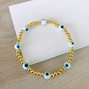 Grieks <span class=keywords><strong>Eye</strong></span> Kralen 18K Goud Roestvrij Stalen Armband Voor Vrouwen Waterdicht Bohemen Zomer Strand Vriendschap Armband Voor Meisjes - Product Image 5