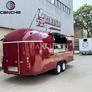 Chariot de nourriture mobile pour hamburgers, camion de nourriture, remorque de nourriture, acier inoxydable, snack, équipement de restauration personnalisé pour usage commercial - Product Image 2