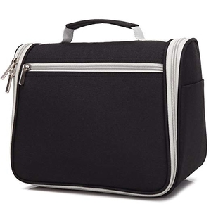 Custom Fashion Travel Cosmetic <b>Case</b> Waterproof Bathroom Storage Hook OEM for Bag Polyester Durable Zipper Closure - Product Image 4