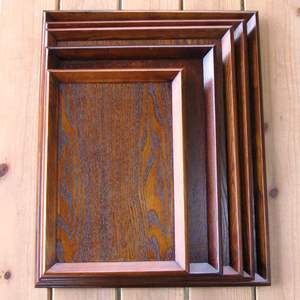 ถาดไม้แบบคลาสสิกเป็นมิตรกับสิ่งแวดล้อม เคลือบเงาอย่างดี ขนาด 15.7x11.8x0.9 นิ้ว (40x30x2.4 ซม.) จานเสิร์ฟสำหรับงานแต่งงาน - Product Image 5