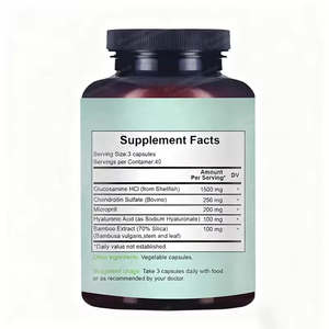 Cápsulas de Glucosamina, Condroitina y Ácido Hialurónico <span class=keywords><strong>para</strong></span> el Soporte de las Articulaciones, 120 Unidades, Venta al Por Mayor, OEM, ODM, Mejora la Densidad Ósea, <span class=keywords><strong>para</strong></span> Adultos - Product Image 5