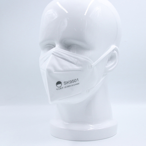Skypro <span class=keywords><strong>respirator</strong></span> FFP2 sekali pakai, nyaman pas lipat datar Earloop wajah kapas pemblokiran debu GB2626 KN95 setengah wajah - Product Image 5