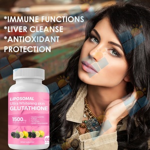 Capsules de glutathion liposomal 1500 mg à formule personnalisée, marque privée OEM, avec collagène et vitamine C pour hommes et femmes, pour éclaircir la peau - Product Image 2