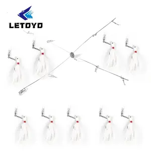 Letoyo lures 22 "4 באק זנב בר ים מים דיג סירת טונה דגים גדולה טרולים דיג