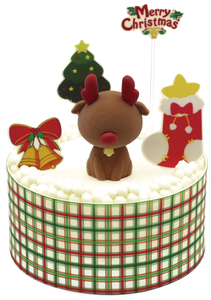 Noël Chocolat Cuisson Gâteau Décoration Mixte Dessert Fête <span class=keywords><strong>Plugin</strong></span> pour Comestible Avec Arbre De Noël Et Le Père Noël - Product Image 3