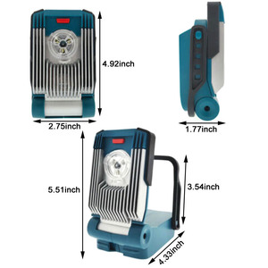 14.4V/18V Li-ion LED Work Light Site Light Flash Light Torches for <strong>Makitas</strong> Electric <strong>Tool</strong> <strong>Part</strong> Home Decoration Construction New - Product Image 4