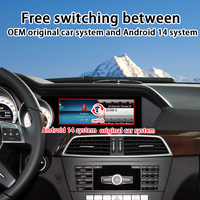 Radio para Auto Mercedes Benz Clase C W204 S204, Reproductor Multimedia Estéreo con DVD, Pantalla de 8.8 Pulgadas, Carplay Inalámbrico, GPS, Bluetooth