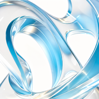 Sculpture en résine bleue transparente abstraite BZY, figurine en ruban cristallin, décoration moderne pour la maison et le bureau, vente en gros, usine OEM