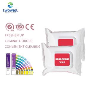 非刺激性ウェットクレンジングワイプ個々の消臭ワイプカスタムロゴ付き - Product Image 1