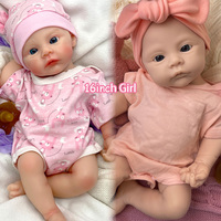 Muñecas Reborn de Silicona Realistas de 16 Pulgadas, Muñeca de Niña con Cuerpo Completo de Silicona Suave, Tacto Real, Hecha a Mano, Sin Pintar, para Artistas
