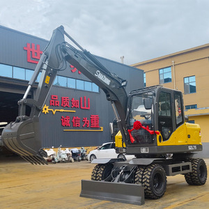 Excavadora de ruedas de China con buenas condiciones, precio razonable, excavadora de ruedas Shanzhong SZL75 a la venta - Product Image 6