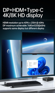 Mini <span class=keywords><strong>PC</strong></span> Yingchi 13a Generazione I7 1360P <span class=keywords><strong>I5</strong></span> 1340P Dual Nic DDR5 Win10/11 Pro Linux OS Type-C X86 Computer Personale <span class=keywords><strong>Portatile</strong></span> Micro - Product Image 4