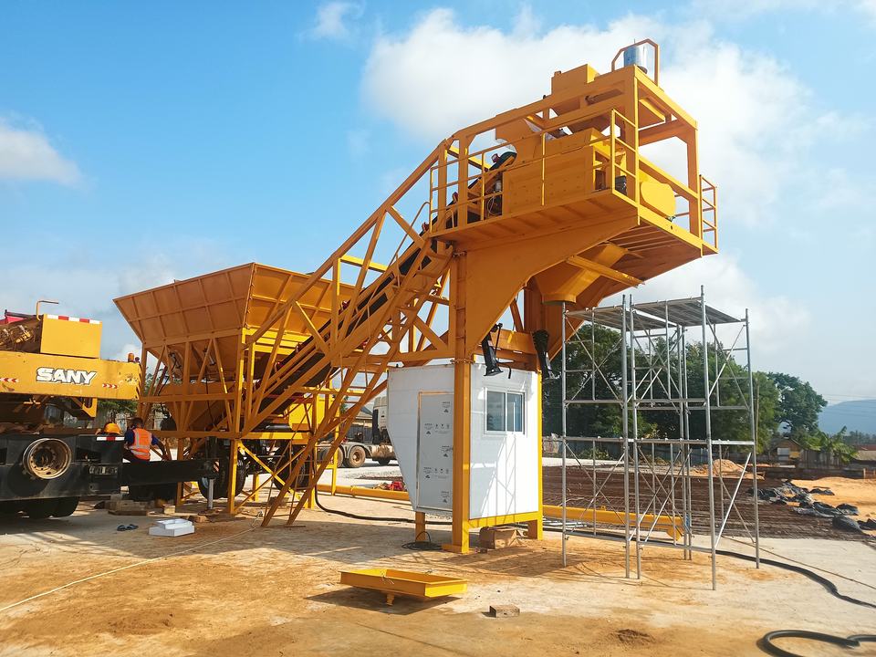 Machine Batching And Mixing Concrete Batching Plant, Mobile Concrete Batching Plant, Customized ...