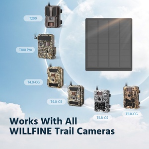 Kits de chargeurs solaires miniatures portables Willfine Flexible Sunpower <span class=keywords><strong>pour</strong></span> caméra de chasse, caméra de surveillance de la <span class=keywords><strong>faune</strong></span> - Product Image 2