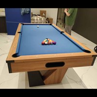 Table de billard de luxe moderne 7FT 8FT vendue en usine 2025 avec plateau de tennis en bois massif pour villas