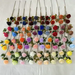 IFG Hot Sale Colorful Artificial Peony Silk Loose Flowers for Wedding Decorations