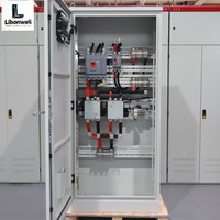 Gabinete de Conmutación Automática de Doble Alimentación 380V 250A, Panel ATS para Generador Diésel, Control Eléctrico y Distribución de Energía